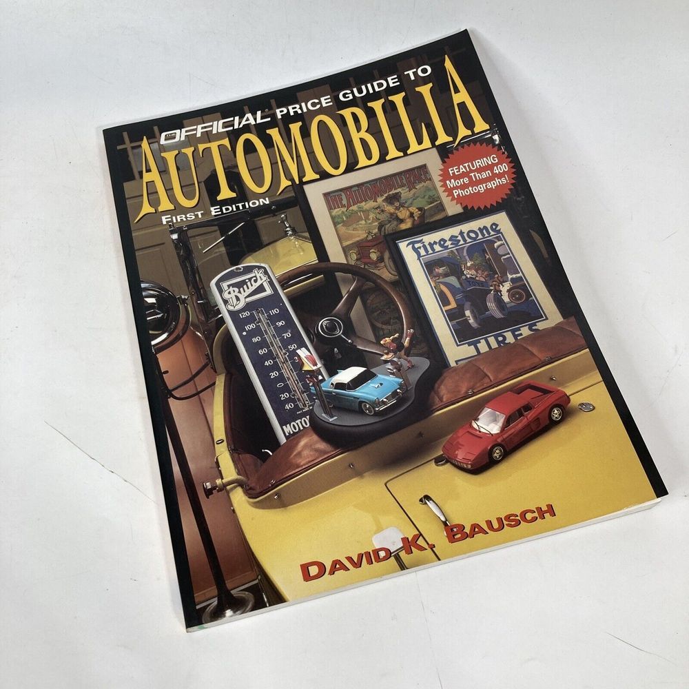 Official Price Guide to Automobilia David Bausch First Edition 1996 Vintage PB